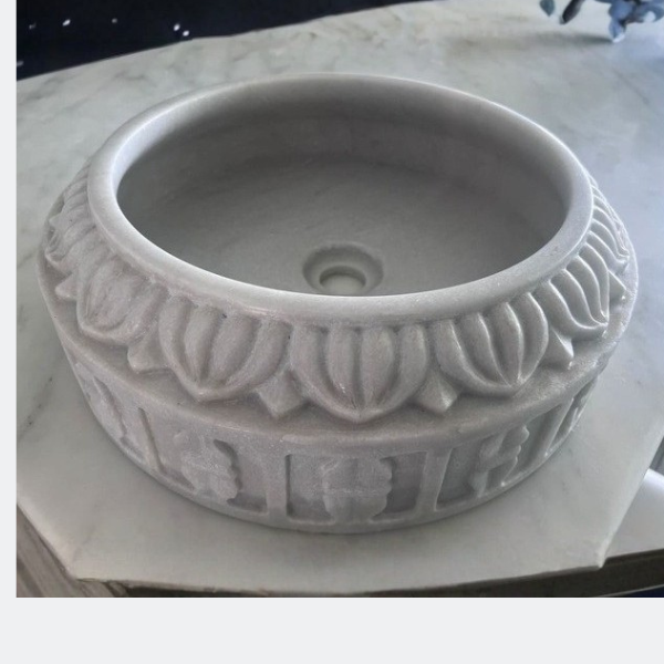 MARBLE HAND CARVING SINK