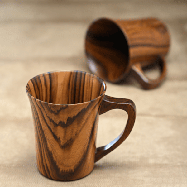 WOODEN COFFEE MUG